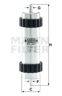 Filtro carburante mann-filter