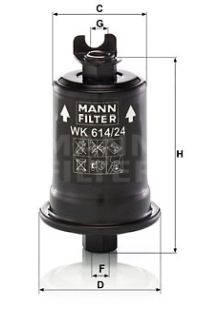 Filtro carburante mann-filter