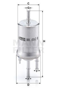 Filtro carburante mann-filter