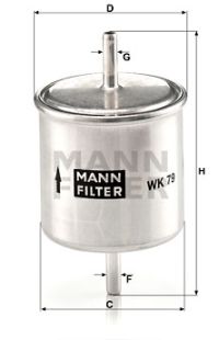 Filtro carburante mann-filter
