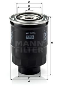 Filtro carburante mann-filter