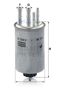 Filtro carburante mann-filter