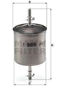 Filtro carburante mann-filter