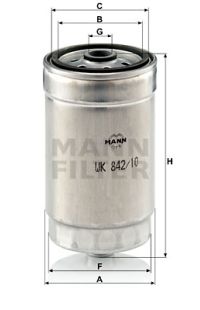Filtro carburante mann-filter