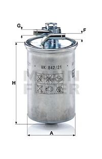 Filtro carburante mann-filter