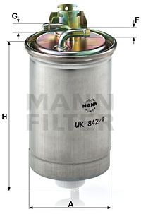 Filtro carburante mann-filter