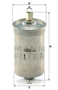 Filtro carburante mann-filter