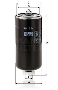 Filtro carburante mann-filter