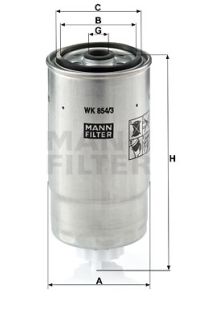 Filtro carburante mann-filter