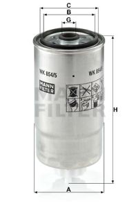 Filtro carburante mann-filter