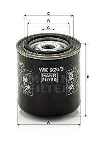 Filtro carburante mann-filter