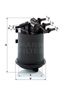 Filtro carburante mann-filter