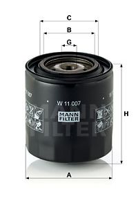 Filtro olio mann-filter