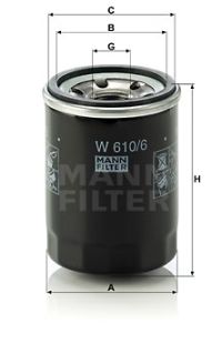 Filtro olio mann-filter