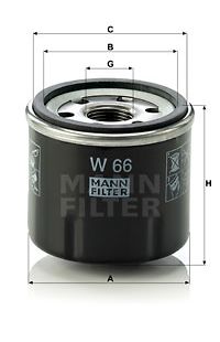 Filtro olio mann-filter