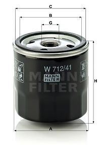Filtro olio mann-filter