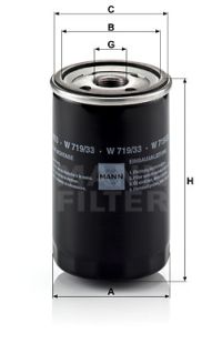 Filtro olio mann-filter