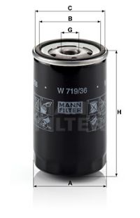 Filtro olio mann-filter