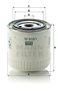 Filtro olio mann-filter