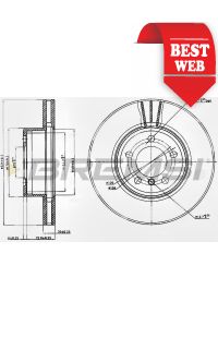 Disco Freno Diametro esterno [mm] : 324,0 autozona