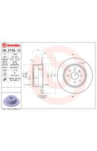 Disco freno brembo