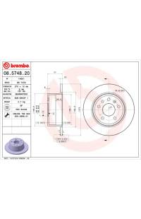 Disco freno brembo