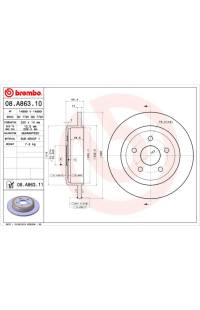 Disco freno brembo