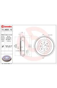 Tamburo del freno brembo