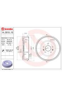 Tamburo del freno brembo