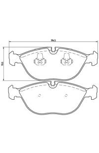 Set di pastiglie, freno a disco brembo