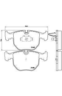 Set di pastiglie, freno a disco brembo