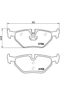 Set di pastiglie, freno a disco brembo