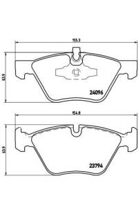 Set di pastiglie, freno a disco brembo