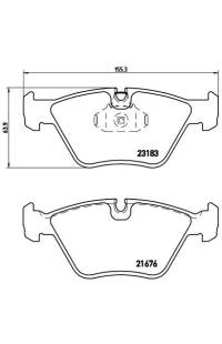 Set di pastiglie, freno a disco brembo