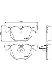 Set di pastiglie, freno a disco brembo