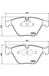 Set di pastiglie, freno a disco brembo