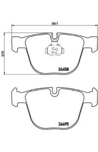 Set di pastiglie, freno a disco brembo
