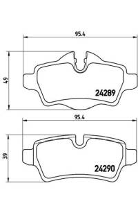 Set di pastiglie, freno a disco brembo