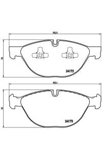 Set di pastiglie, freno a disco brembo