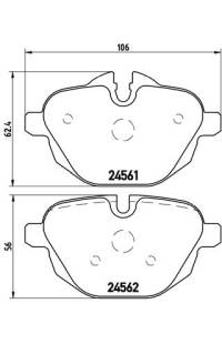 Set di pastiglie, freno a disco brembo