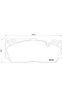 Set di pastiglie, freno a disco brembo