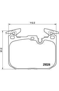 Set di pastiglie, freno a disco brembo