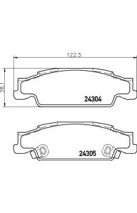 Set di pastiglie, freno a disco brembo