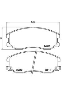 Set di pastiglie, freno a disco brembo