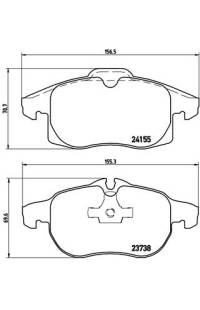 Set di pastiglie, freno a disco brembo