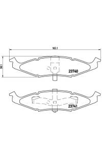 Set di pastiglie, freno a disco brembo