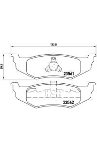 Set di pastiglie, freno a disco brembo