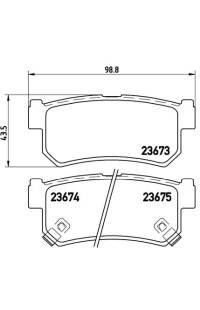 Set di pastiglie, freno a disco brembo