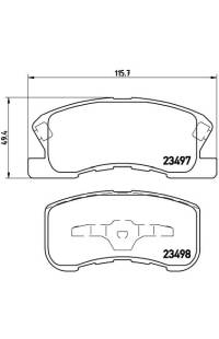 Set di pastiglie, freno a disco brembo