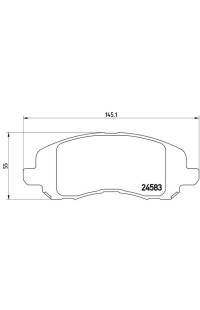 Set di pastiglie, freno a disco brembo